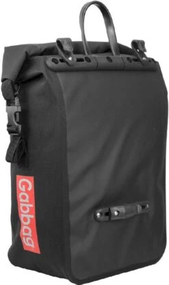 Gabbag Waterdichte Enkele Fietstas - 25 Liter - Zwart 11 Gabbag Waterdichte Enkele Fietstas - 25 Liter - Zwart -Buitenwinkel 0bbk510 100 04 resultaat