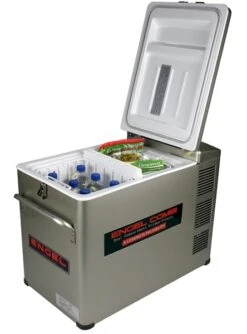 Engel MD45F-CD-P Dual-zone Compressor Koelbox - 40 Liter -Buitenwinkel 1900 1377 md45fcdp deckel offen freezer klein