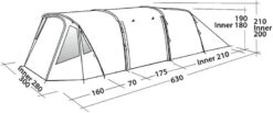 Easy Camp Palmdale 500 LUX Tunneltent - 5 Persoons -Buitenwinkel 501 1200 120370 palmdale 500 lux drawing perspective2