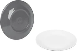 Bo-Camp Melamine Serviesset - 16-delig - Grijs -Buitenwinkel 900 1271 6181274 02