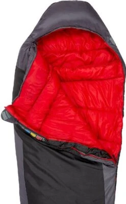 Highlander Serenity 350 Mummy Slaapzak - Charcoal -Buitenwinkel 900 900 sb186 ch topopen