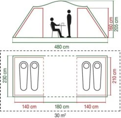 Coleman Spruce Falls 4 Vis-a-vis Tent - 4 Persoons -Buitenwinkel 900 917 spruce falls 7