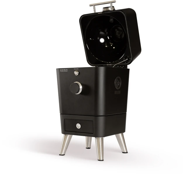 Everdure 4K Houtskool Barbecue Met Beschermhoes - Mat Zwart 5 Everdure 4K Houtskool Barbecue Met Beschermhoes - Mat Zwart - Afbeelding 3