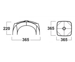 Husky Broof L Partytent 13 Husky Broof L Partytent -Buitenwinkel broofl afmetingen