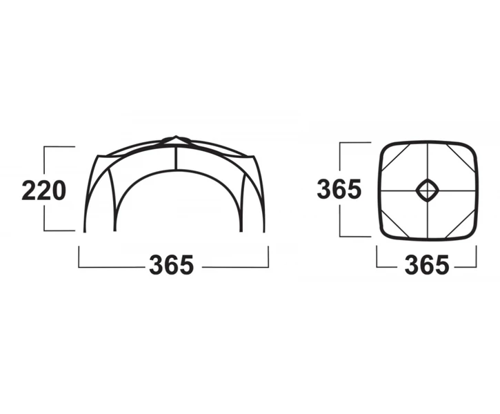 Husky Broof L Partytent 8 Husky Broof L Partytent - Afbeelding 6