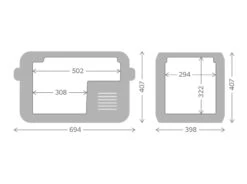Dometic CFX3 35 Compressor Koelbox - 32 Liter -Buitenwinkel cfx3 35