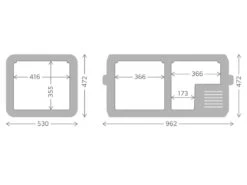 Dometic CFX3 95DZ Compressor Koelbox - 93 Liter -Buitenwinkel cfx3 95