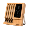MEATER Block Met 4 Draadloze Thermometers -Buitenwinkel right angle front stand
